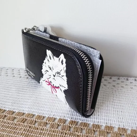 Kate Spade Whiskers Small Slim Bifold Wallet KI713 - Picture 5 of 11